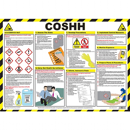 COSHH (Control of Substances Hazardous to Health) Guidance Poster