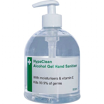 HypaClean Alcohol Hand Sanitiser Gel (500ml)