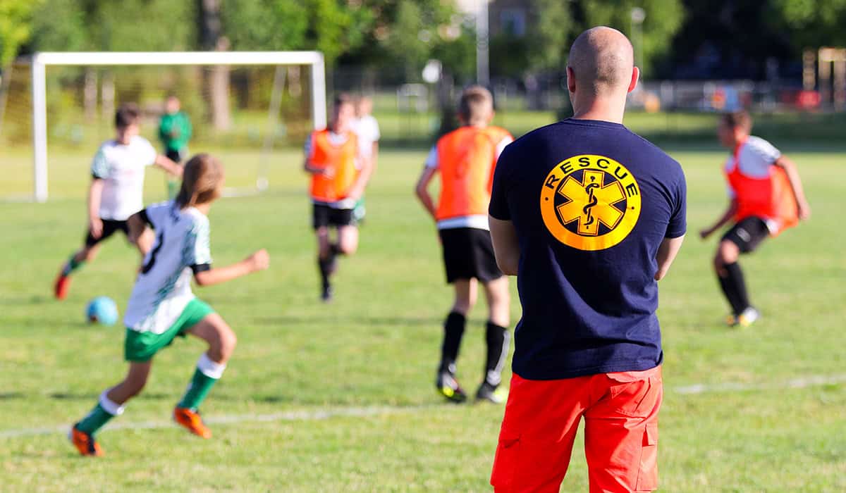 An image of a youth football game