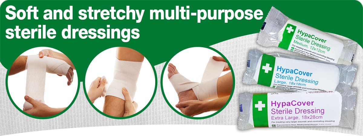 Product banner for HypaCover sterile dressings