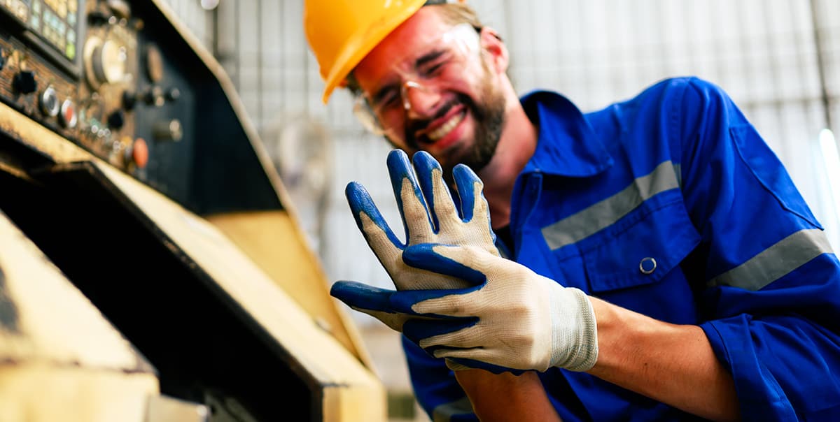 Factory worker sustains a hand injury while working