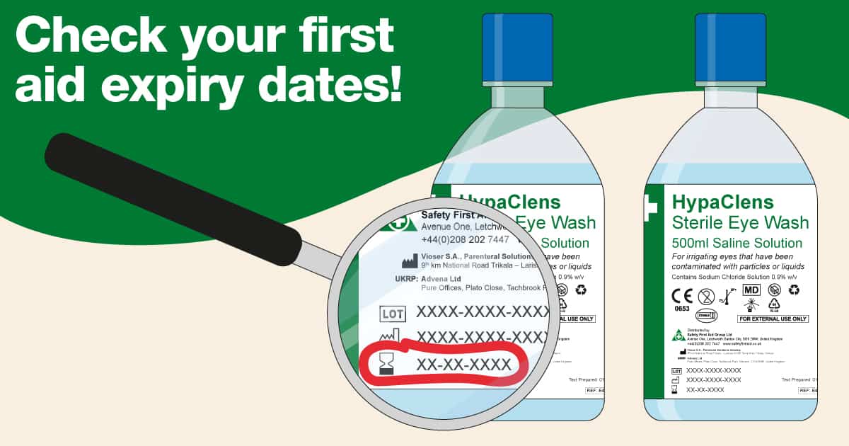 How to identify expiry dates on first aid products
