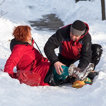 Avoiding Slips, Trips and Falls During Winter Months