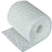 Close up image of a plaster of Paris bandage