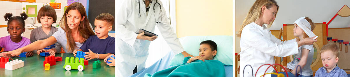 What should be included in a paediatric first aid kit?
