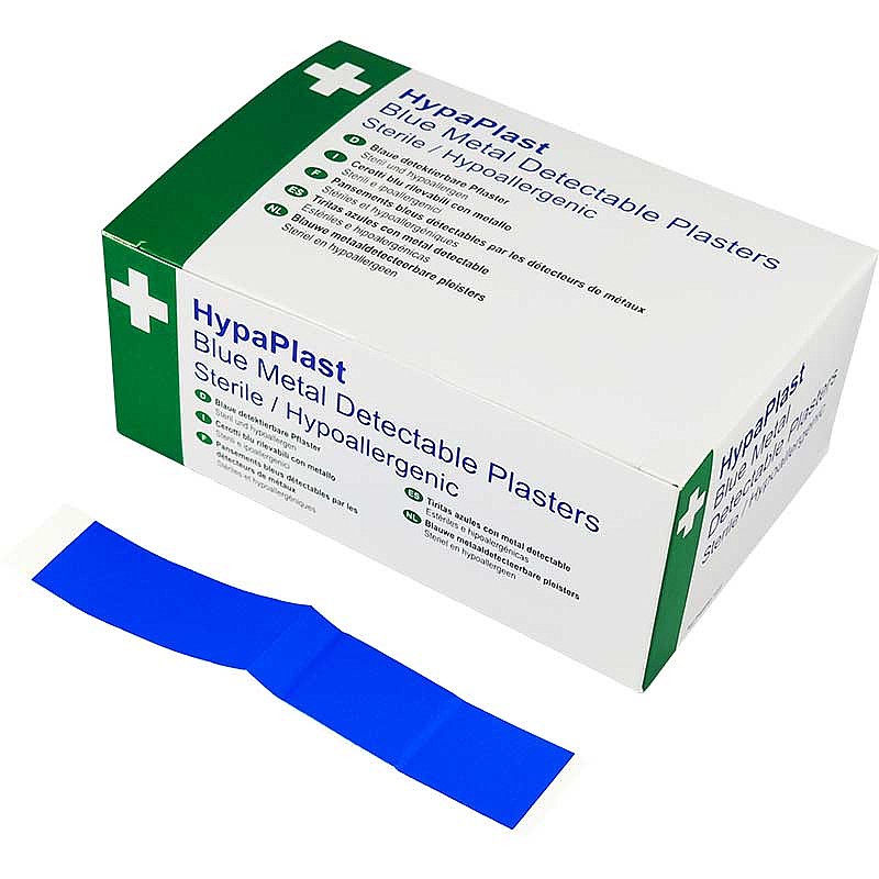 Blue Metal Detectable Waterproof Bandages BLUE METAL DETECT WATERPROOF