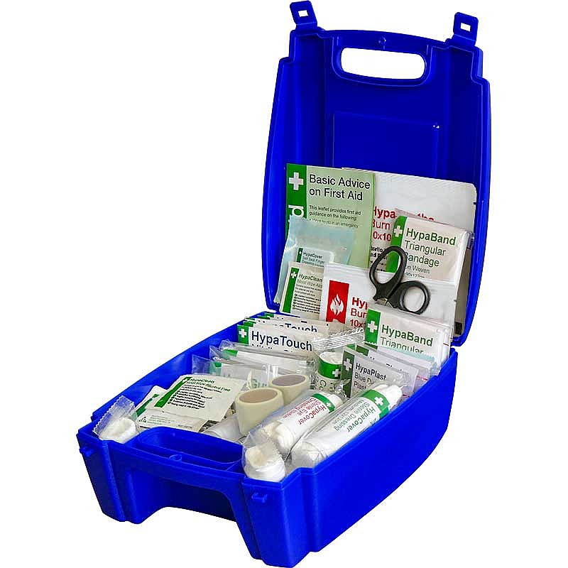 BS 8599 Compliant Blue Catering First Aid Kit Medium