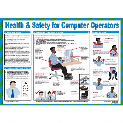 Health and Safety for Computer Operators Poster
