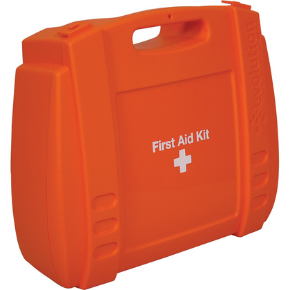 Large Evolution Orange First Aid Kit Case, Empty
