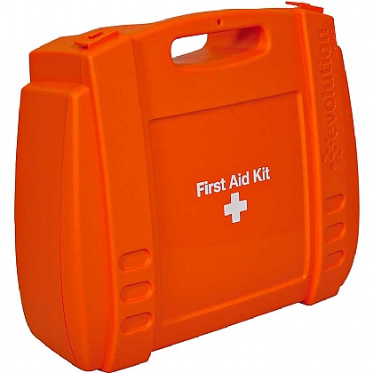 Large Evolution Orange First Aid Kit Case, Empty