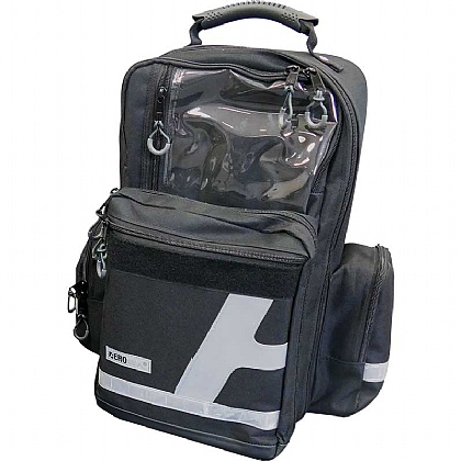 Emergency Backpack, Large, Polyester, Black