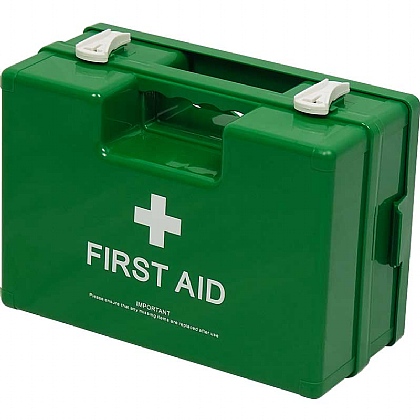 Empty Green Deluxe Shatterproof ABS First Aid Case, Small