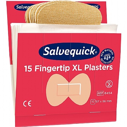 Salvequick Non Sterile Fingertip XL Plasters (90 Pack)