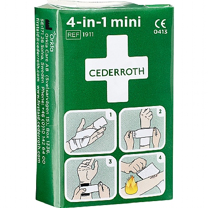 Cederroth 4 in 1 Bloodstopper Mini Dressing & Bandage