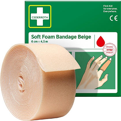 Cederroth Soft Foam Bandage, 6cm x 4.5m (Beige)