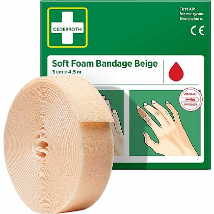 Cederroth Soft Foam Bandage (Beige 3cm x 4.5m)