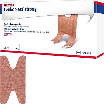Leukoplast Strong Fabric Plasters, Knuckle (100 Pack)