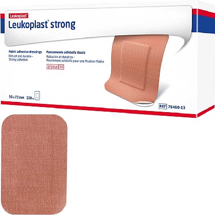 Leukoplast Strong Large Fabric Plasters, 7.2x5cm (100 Pack)