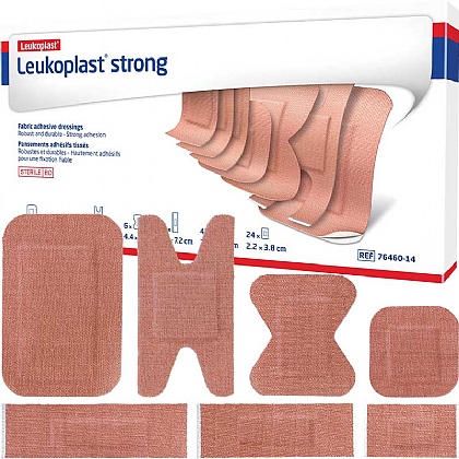 Leukoplast Strong Fabric Plasters, Assorted (126 Pack)