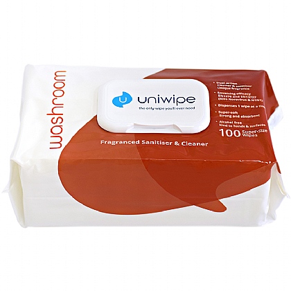 Uniwipe Washroom Disinfectant Wipes 100 XXL