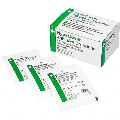 HypaCover Adhesive Dressing, Medium 8.6cm x 6cm (Pack of 25)