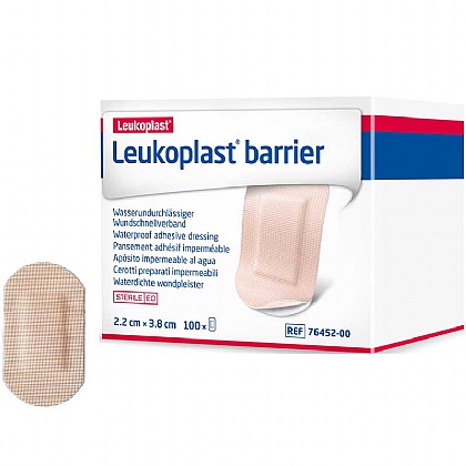 Leukoplast Barrier Waterproof Plasters, 3.8x2.2cm (100 Pack)