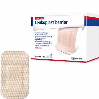 Leukoplast Barrier Waterproof Plasters, 6.3x3.8cm (100 Pack)