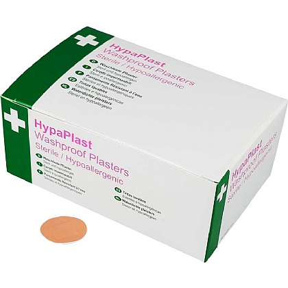HypaPlast Washproof Plasters, Spot, 2.5cm Diameter (100)