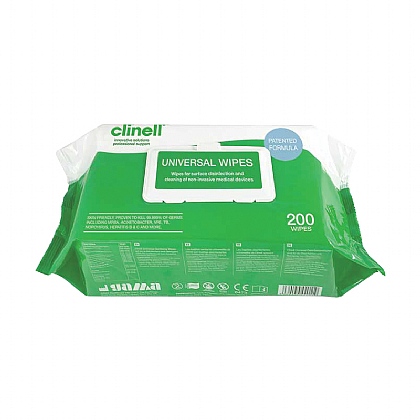 Clinell Universal Wipes - Pack of 200  