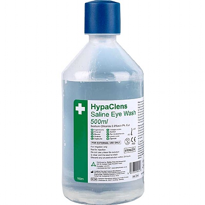 HypaClens Sterile Emergency Eye Wash Bottle, 500ml