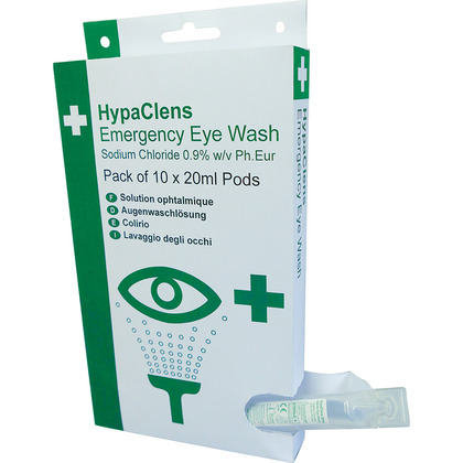 HypaClens Emergency Eye Wash Dispenser - 10 x 20ml Pods