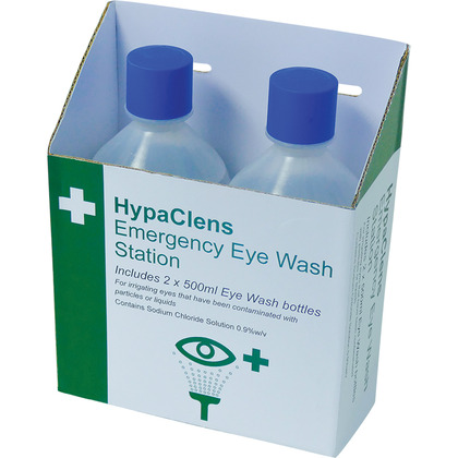 HypaClens Value Emergency Eye Wash Station (2 x 500ml)