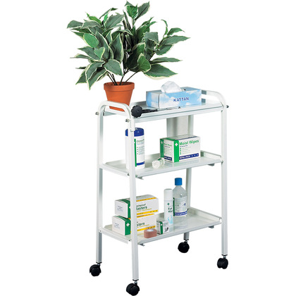 Three Tier Medical Trolley on Wheels