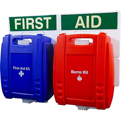 Evolution BS Compliant Catering First Aid Point, Blue Case, Medium