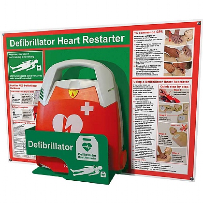 HypaGuard Defibrillator Station including Schiller FRED PA-1 AED