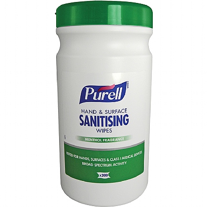 Purell Hand & Surface Sanitising Wipe, Canister
