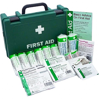 First Aid Kit Green Box HS3 Traditional 50 Person - Hunt Office UK