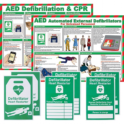 Defibrillator AED Awareness Bundle Pack