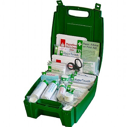 Evolution British Standard Compliant Workplace First Aid Kit in Green Case (Medium)