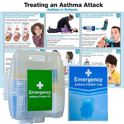 Emergency Asthma Pack with 10 Disposable Spacers