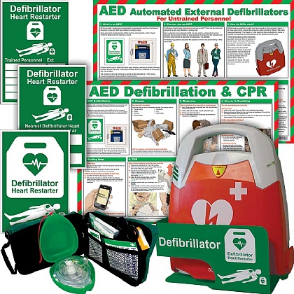Schiller FRED PA-1 AED Defibrillator Bundle with Bracket