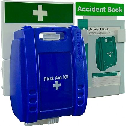 Catering First Aid & Accident Reporting Point (Blue Case, Medium) 