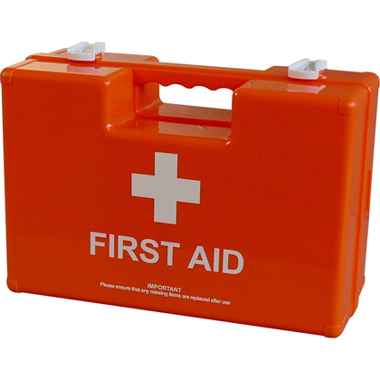 BS 8599 Compliant Industrial High-Risk First Aid Kit, Orange Case, Small