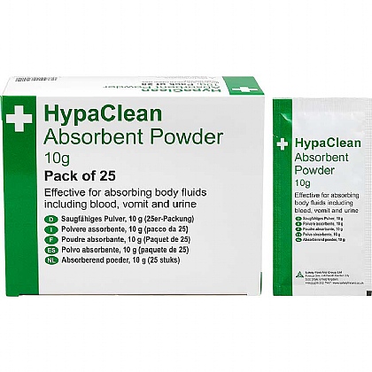 HypaClean Absorbent Body Fluid Powder 10g (Pack of 25)