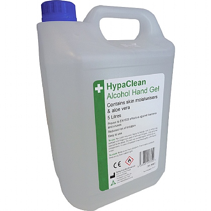 HypaClean Bulk Alcohol Hand Gel, 5 Litre Bottle