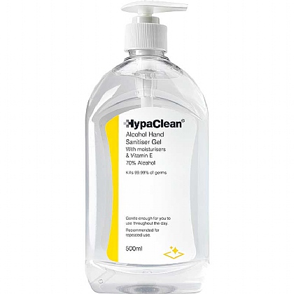 HypaClean Alcohol Hand Sanitiser Gel (500ml)