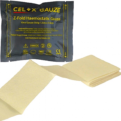 Celox Haemostatic Gauze, Z-Fold (1.5m)