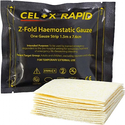 Celox Rapid Haemostatic Gauze, Z-Fold (1.5m)