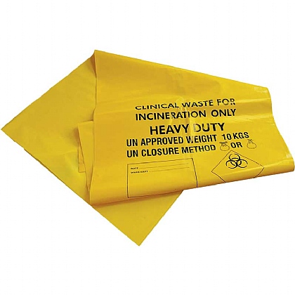 Clinical Waste Sacks, Max 10kg (25) - 71cm x 99cm