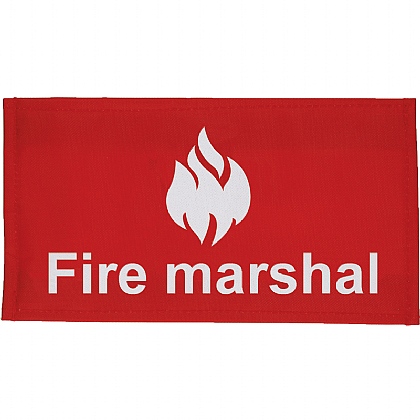 Fire Marshal Armband, Nylon, Velcro Closure